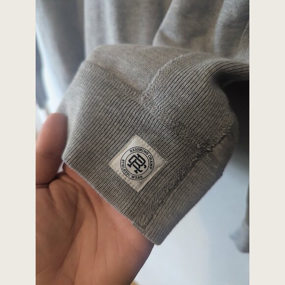 REIGNING CHAMP - Grey cotton crewneck sweater - Sz L - Picture 5 of 8
